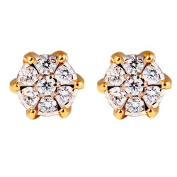 Boucles d’oreilles diamants