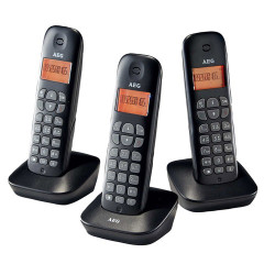 TRIO TÉLÉPHONES SANS FIL AEG