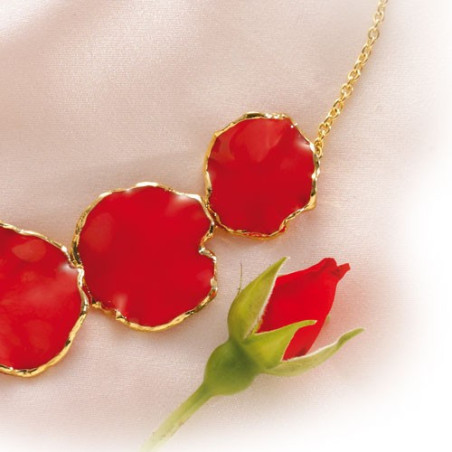 COLLIER "PÉTALES DE ROSE"