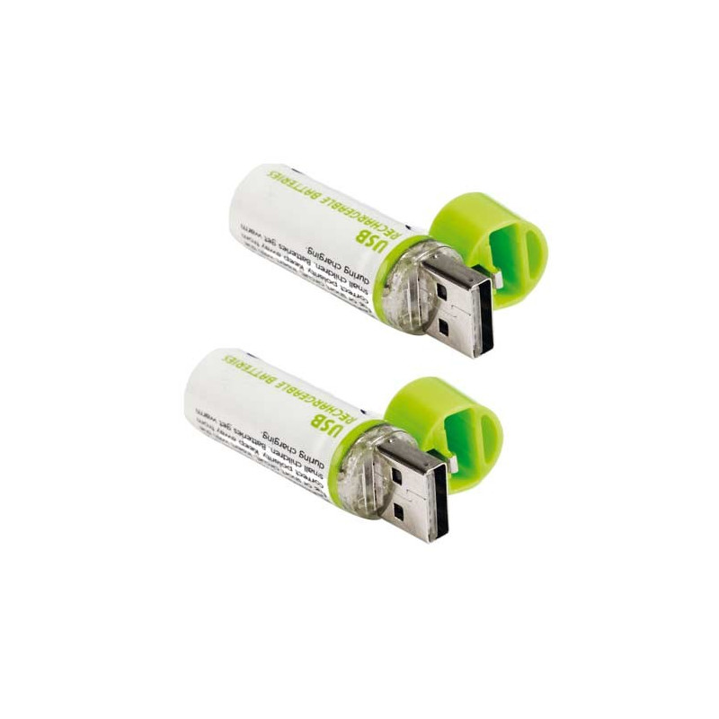 LES 2 PILES RECHARGEABLES USB
