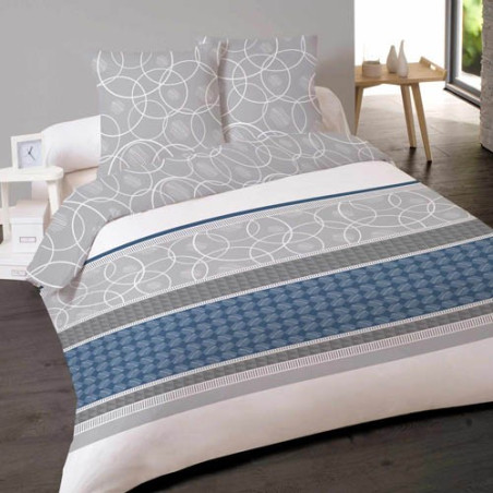 PARURE DE LIT MICROFIBRE "GRAPHIQUE"