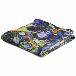 Plaid Van Gogh : Les Iris BlanClarence®
