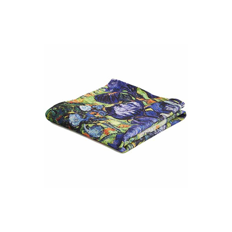 Plaid Van Gogh : Les Iris BlanClarence®