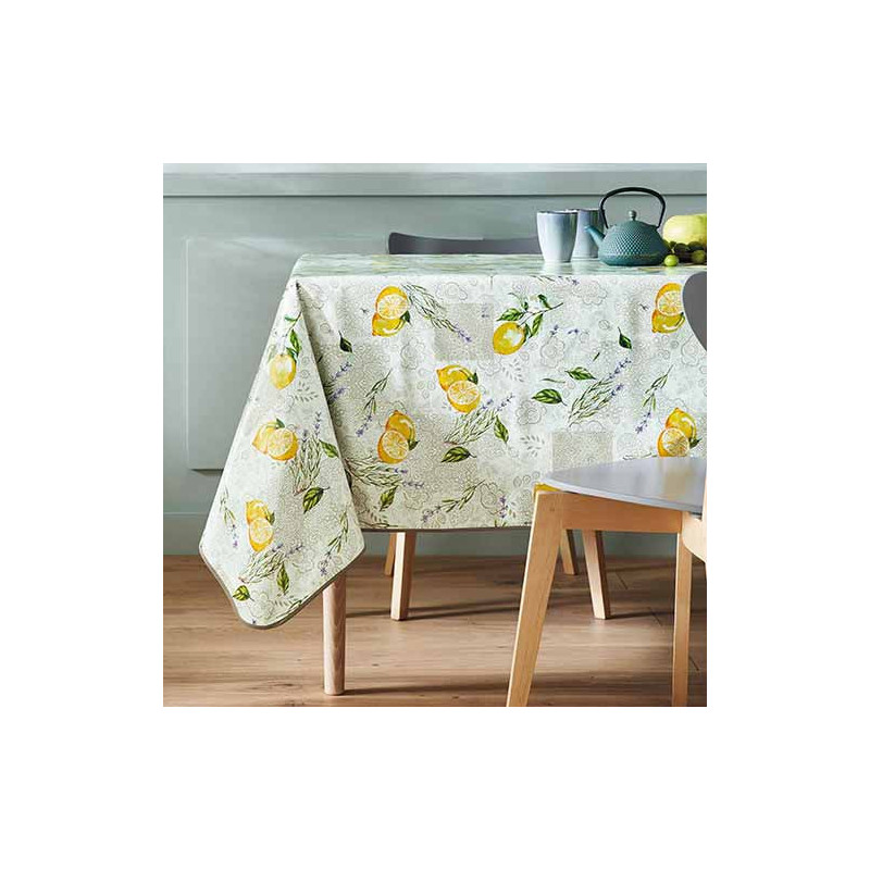Nappe Citron rectangulaire BlanClarence®