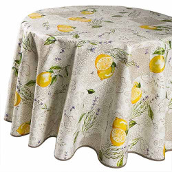 Nappe Citron ronde BlanClarence®