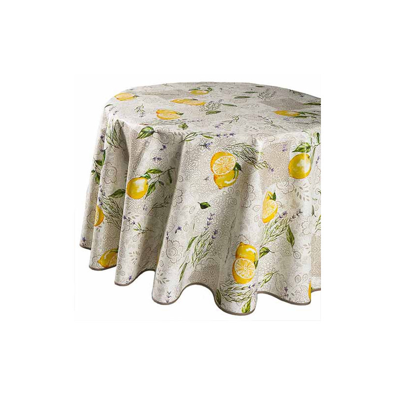 Nappe Citron ronde BlanClarence®