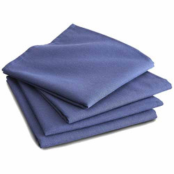 Serviettes unies - les 4 BlanClarence®