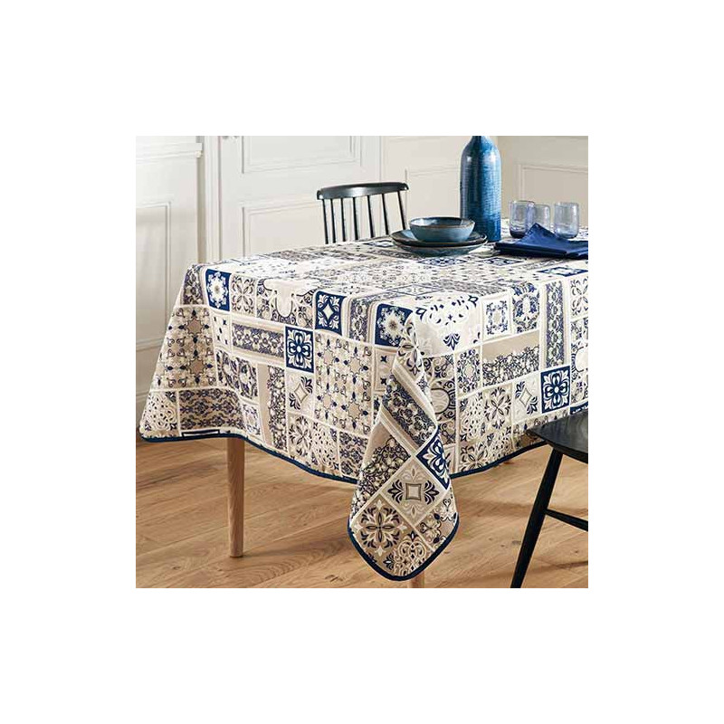 Nappe mosaïque Corfou rectangle BlanClarence®