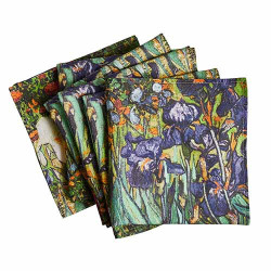 Serviettes iris - les 6...
