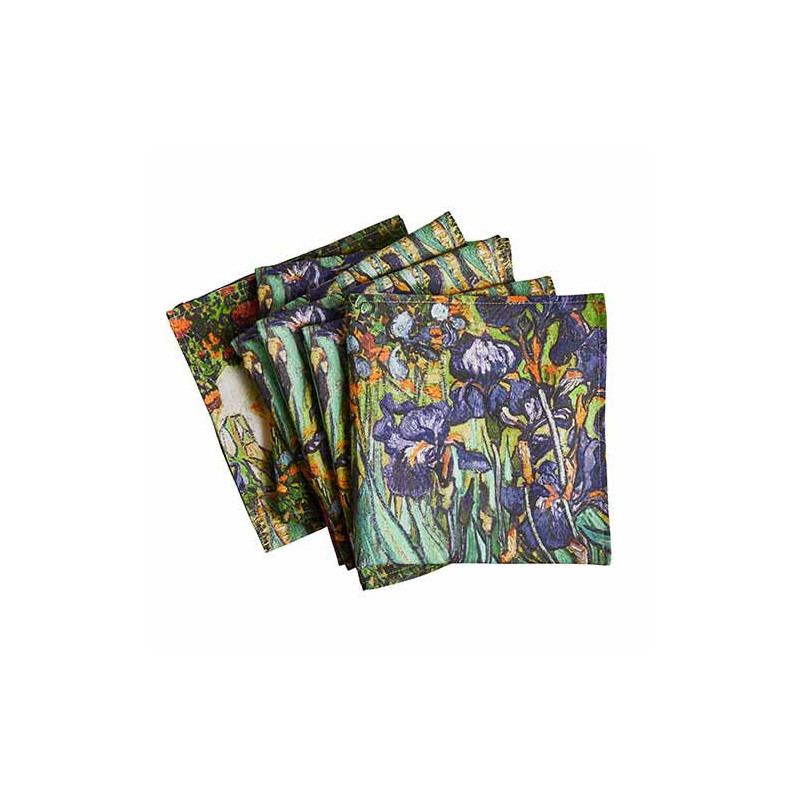 Serviettes Iris - les 6 BlanClarence®