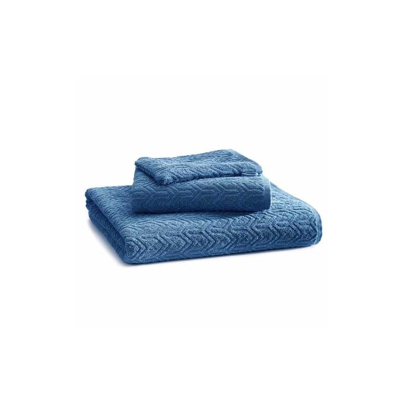 Parure de bain bleu denim Chevron BlanClarence®
