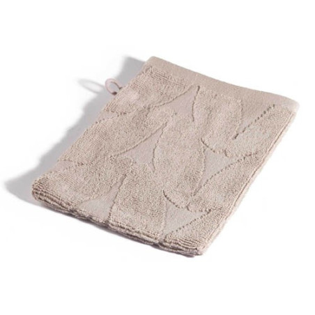 Gant de toilette beige rose Pastel BlanClarence®