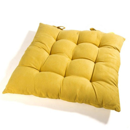 Galette de chaise ocre BlanClarence®