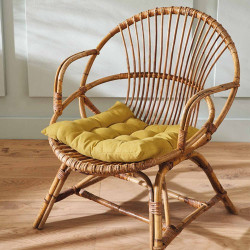 Galette de chaise ocre...