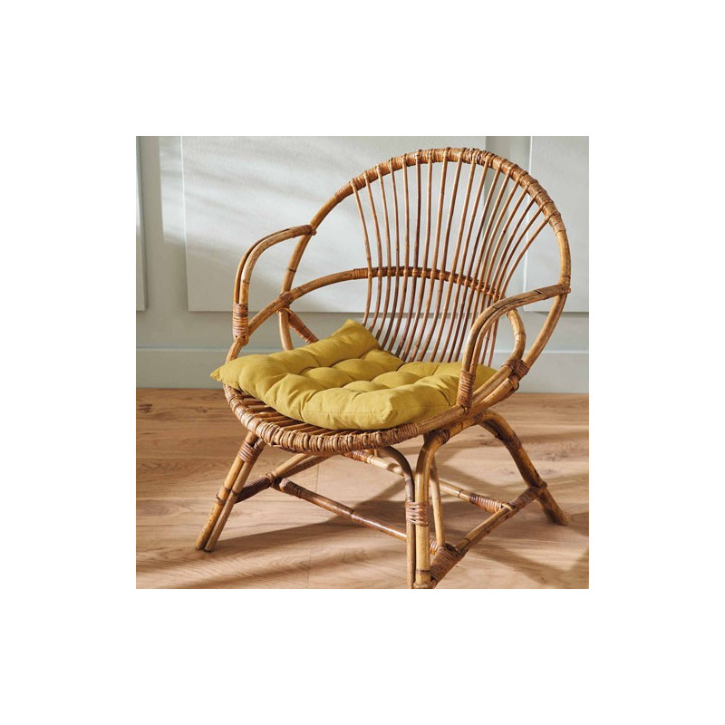 Galette de chaise ocre BlanClarence®