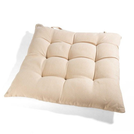 Galette de chaise beige BlanClarence®
