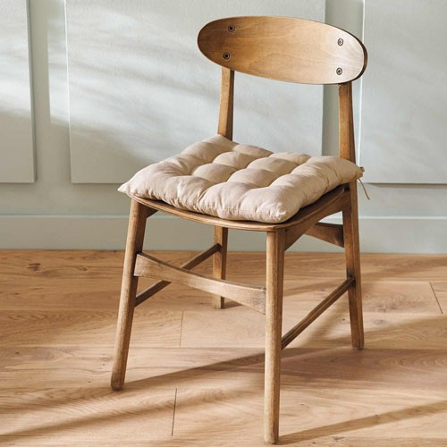 Galette de chaise beige BlanClarence®