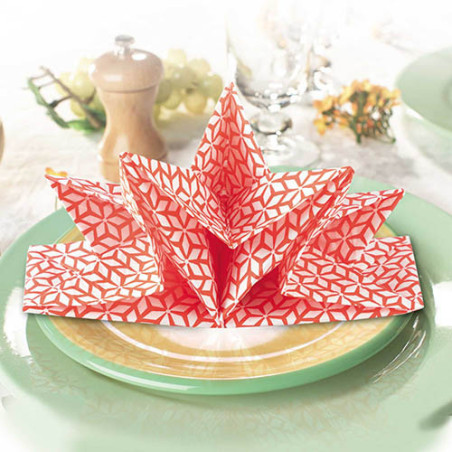 LES 12 SERVIETTES PRÉPLIÉES