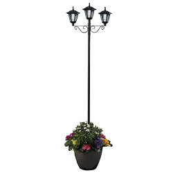 RÉVERBÈRE SOLAIRE JARDINIÈRE