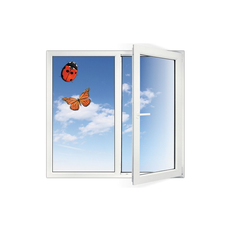 Lot De 4 Adhésifs Anti-mouches Décoratifs Coccinelle – Inodore, Durée 6 Mois, à Coller Sur Fenêtre