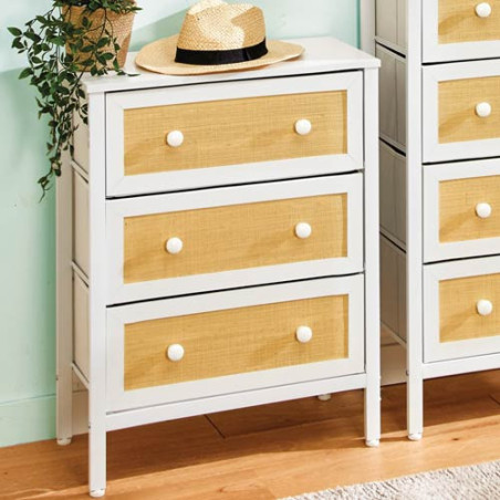 COMMODE 3 TIROIRS PLIABLES