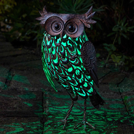 HIBOU LUMINEUX SOLAIRE