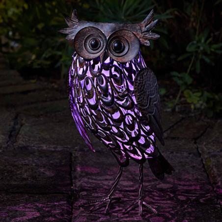 HIBOU LUMINEUX SOLAIRE