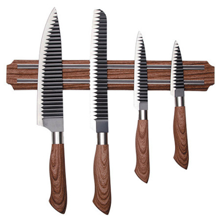 COFFRET 4 COUTEAUX & RACK MAGNÉTIQUE