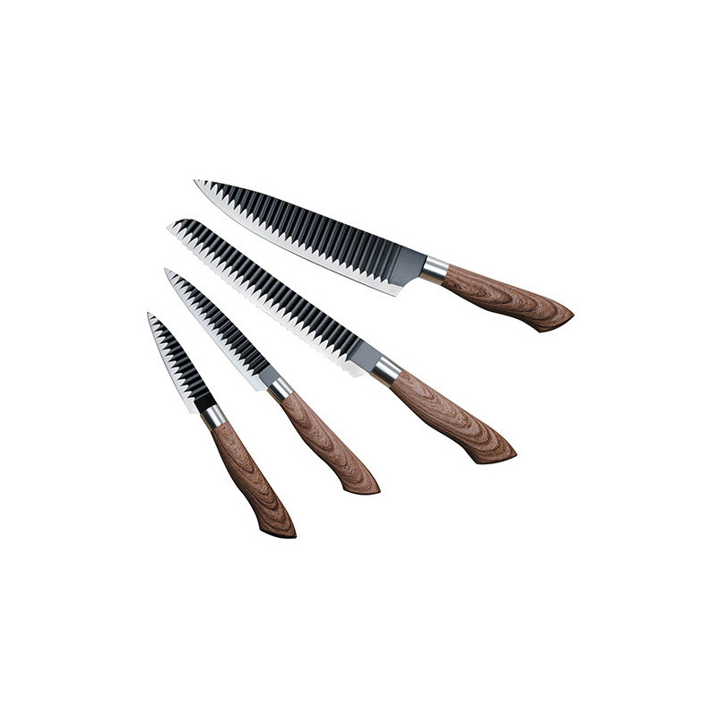 COFFRET 4 COUTEAUX & RACK MAGNÉTIQUE