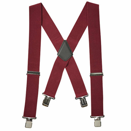 BRETELLES GRANDE LARGEUR BORDEAUX