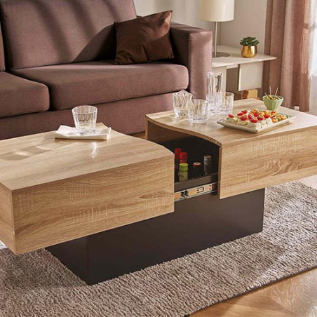 TABLE BASSE COULISSANTE