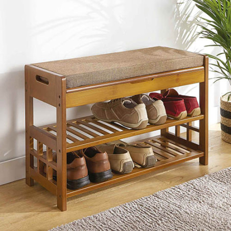 BANC-COFFRE À CHAUSSURES