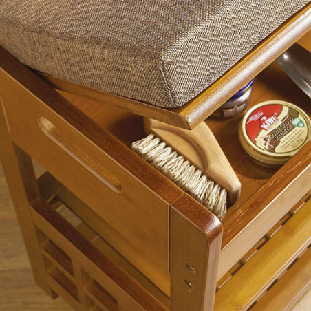 BANC-COFFRE À CHAUSSURES