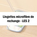 LES 2 LINGETTES MICROFIBRE DE RECHANGE