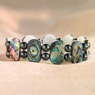 Bracelet magnétique abalone