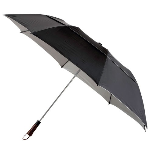 Parapluie tempête Kaaiman® - White cassé - 12 panneaux - Crème - Parapluie  - Bande