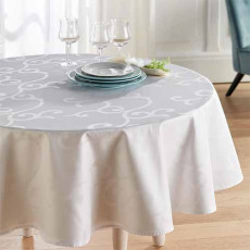 Nappe Arabesque ronde BlanClarence®