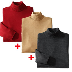 Pulls mérinos col cheminée...