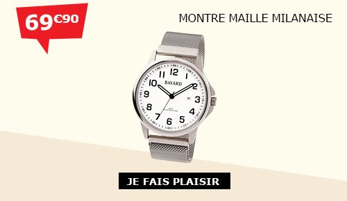 Montre maille milanaise