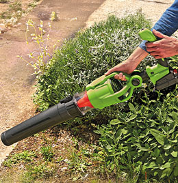 Souffleur télescopique à tête pivotante